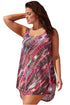 Sexy Reddish Boho Style Sheer Chiffon Beach Dress